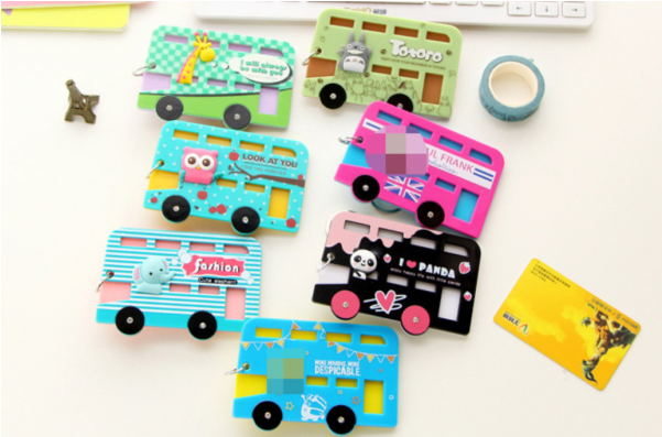 Cartoon Buy Style Card Holder Blank Bus Name Id School - Simply My Love Bus Shape Card Holder Minions (600x600), Png Download