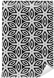 Vector Modern S Vintage Floral Pattern Black And White - Geometry (400x400), Png Download