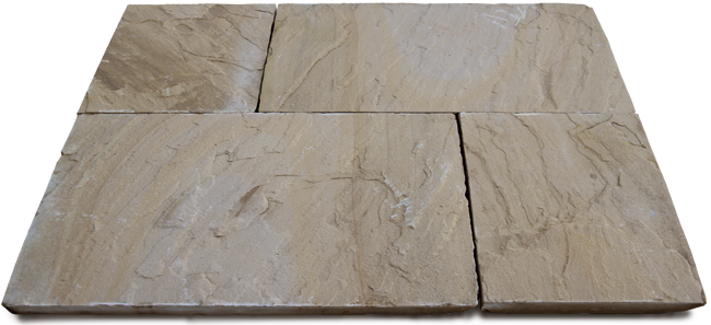 Buff Yellow Riven Paving Durable Fine Grained Riven - Yorkstone (650x297), Png Download