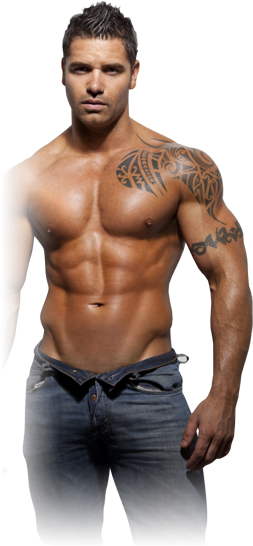Bournemouthmainguy - Barechested (254x578), Png Download