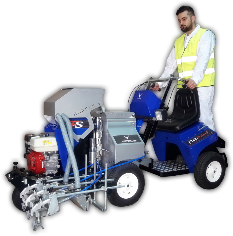 Automatic Line Striper Seat Self Propelled Vezos - Rust-oleum Striping Machine 2395000 (955x809), Png Download