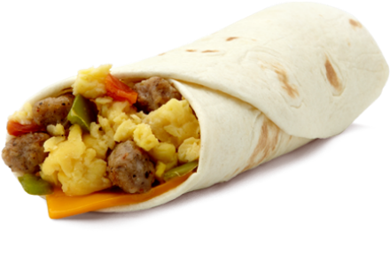 Mcdonalds Sausage Burrito - Sausage Burrito Mcdonalds (450x300), Png Download