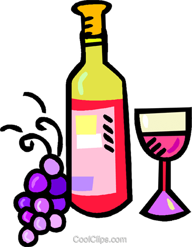 Botella De Vino, Copa De Vino Y Las Uvas Libres De - Don't Like Keeping Things Bottled Up! Journal (374x480), Png Download
