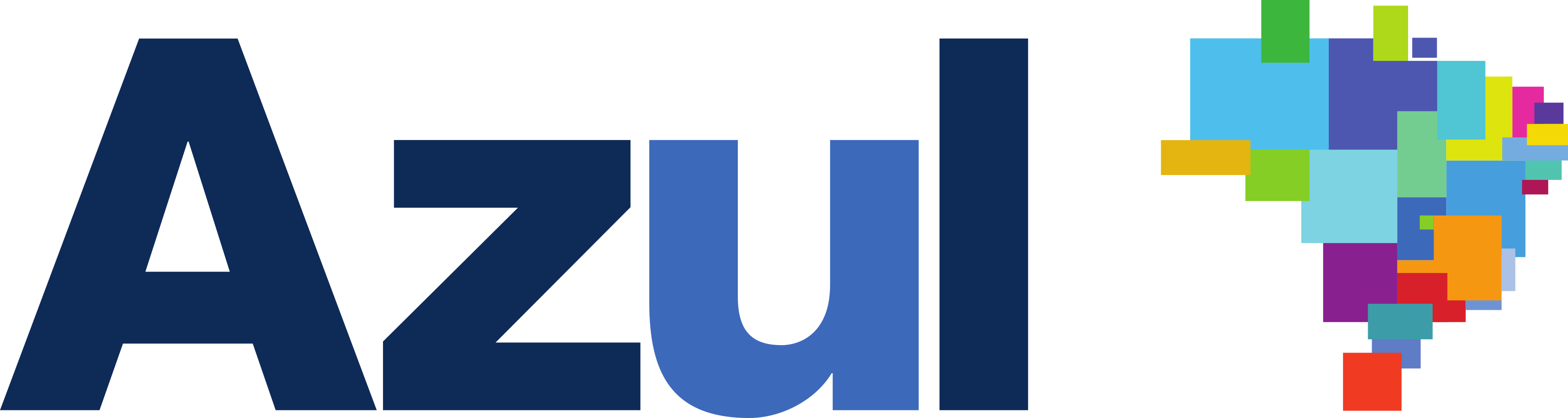 Azul Logo, Azul Airlines Logo, Azul Linhas Aéreas Logo - Azul Brazilian Airlines Logo (3500x934), Png Download
