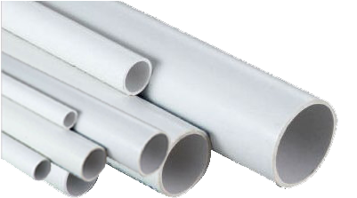 Pvc Conduit Pipe And Band - White Pvc Water Lines (500x250), Png Download