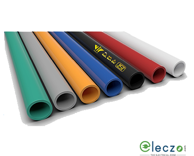 Vip Round Conduit Frls Pvc Pipe 20 Mm, Black, Lms, - Electrical Conduit (400x400), Png Download