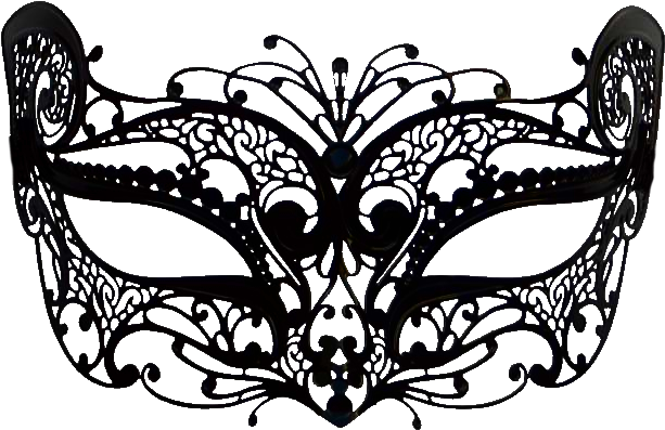 Máscaras Png - Filigree Metal Luxury Cat Mask In 4 Colours Masquerade (803x543), Png Download
