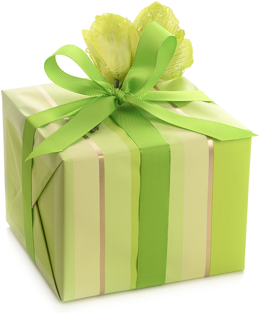 Branded Gift Wrap Solutions - Wrapped Gift (600x635), Png Download