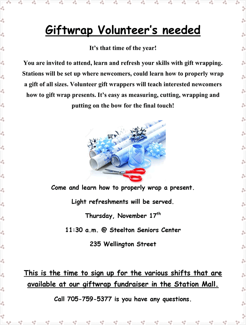 Gift Wrap Volunteer Training - Cafepress Christmas Wrapping Paper Rolls Large Serving (800x1054), Png Download