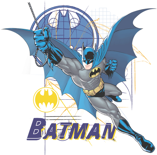Batman Cape Outstretched Youth T Shirt - Kmart Batman: 2000 Sticker Activity Book (680x660), Png Download
