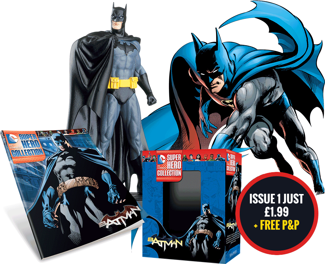 Dc Figurines Batman - Eaglemoss Batman Dc Comics Super Hero Collection (1144x920), Png Download