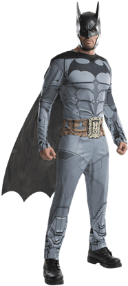 Adult Arkham Batman Costume - Dc Costumes (415x415), Png Download