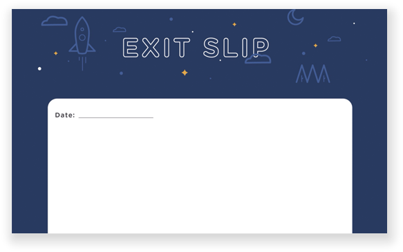 Exit Ticket (632x394), Png Download