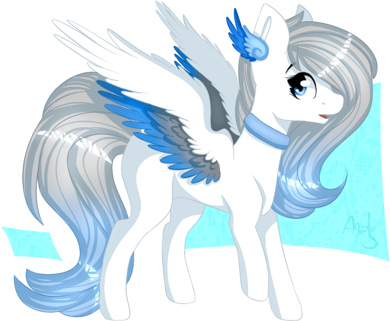 Ayoarts, Art Trade, Blue Eyes, Blue Wings, Oc, Oc Only, - Cartoon (826x674), Png Download