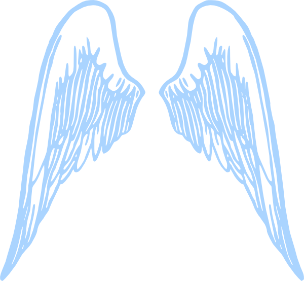 Blue Boyie Wings Svg Clip Arts 600 X 554 Px (600x554), Png Download