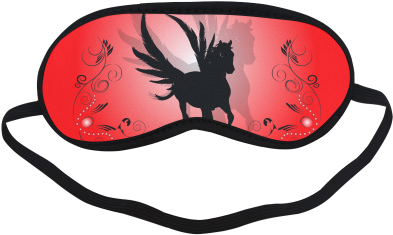Pegasus Silhouette Sleeping Mask - Horse With Wings, Shower Curtain (500x500), Png Download