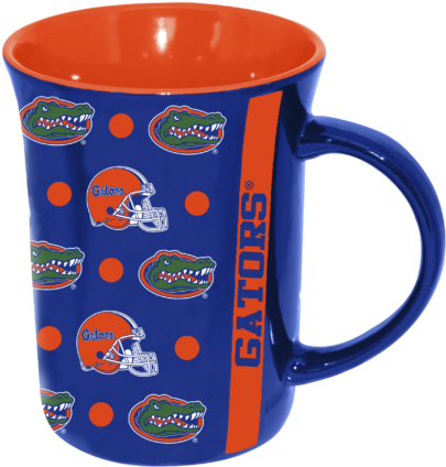 Florida Gators Blue Line Coffee Mug - South Eastern Conference Team Lights (450x450), Png Download