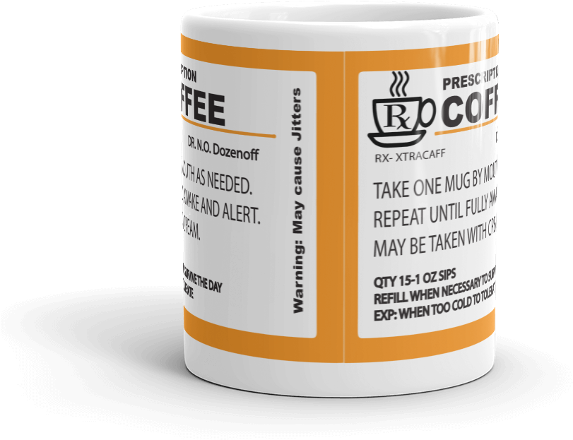 Prescription Coffee Mug - Big Mouth Toys Prescription Coffee Mug Multi (1000x1000), Png Download
