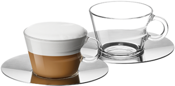 You Instinctively Want To Slip Your Finger Around The - Nespresso Cappuccino View (397x364), Png Download