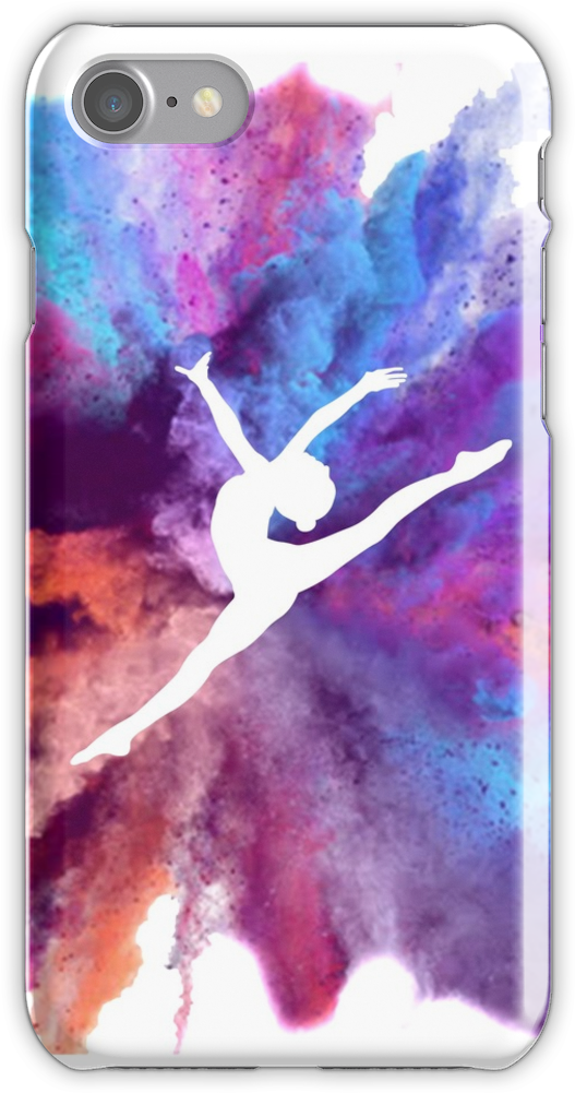 Gymnast Rainbow Explosion Iphone 7 Snap Case - Gymnastics Clocks (750x1000), Png Download