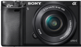 Oferta Sony Ilce-6000l - Sony Alpha 6000 Black + 16-50mm Lens Digital Camera (330x400), Png Download