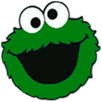 Cookie Monster Clipart Green (420x420), Png Download