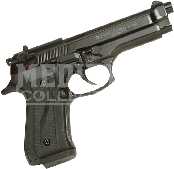 Black Jackal Full Auto 92 Blank Firing Pistol - Beretta 92g (562x562), Png Download