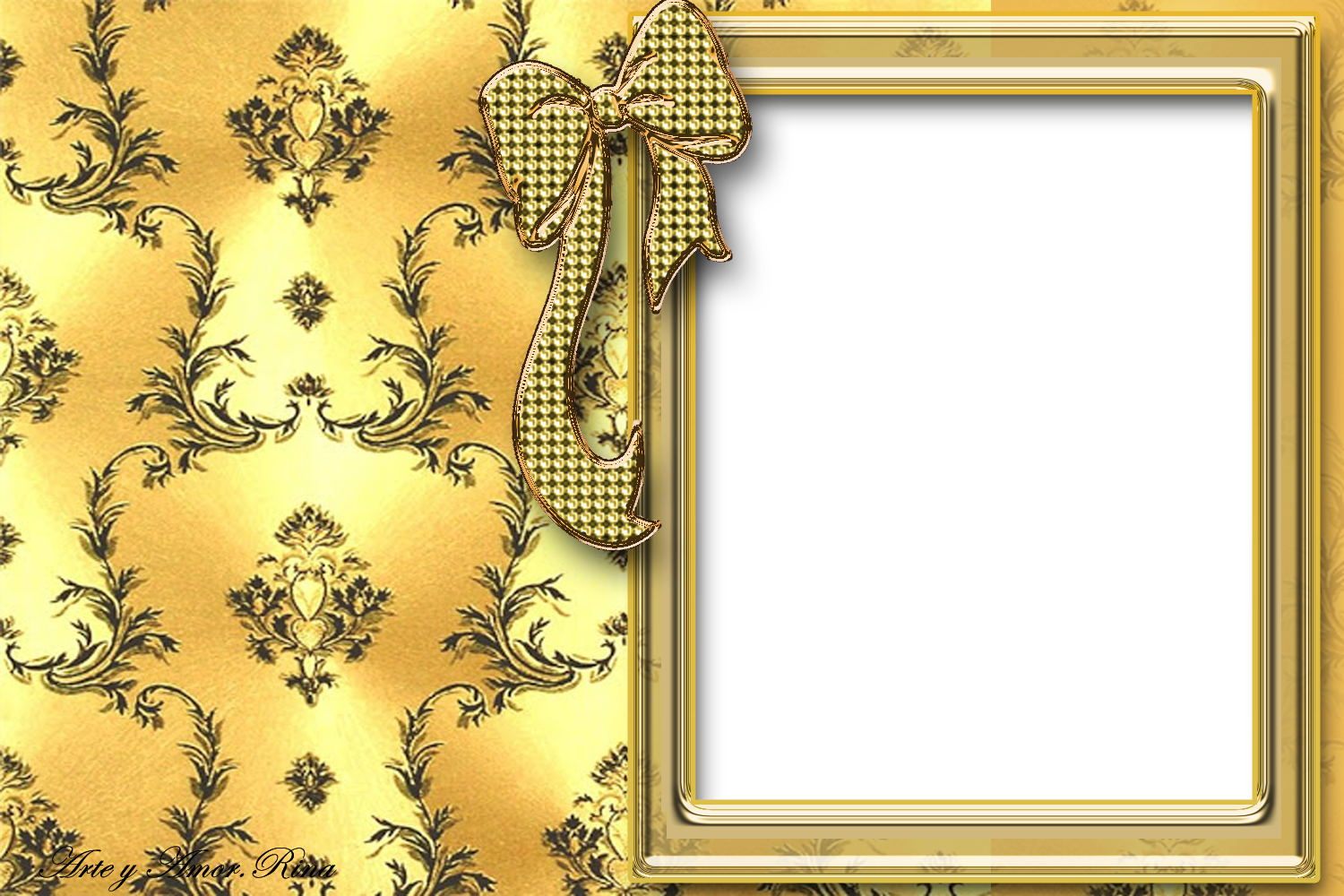 Marcos Dorados Para Photoshop - Picture Frame (1500x1000), Png Download