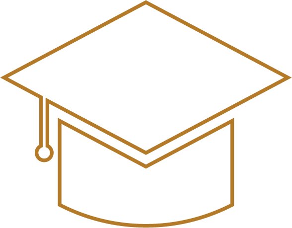 Graduation Hat Icon - Education (588x459), Png Download