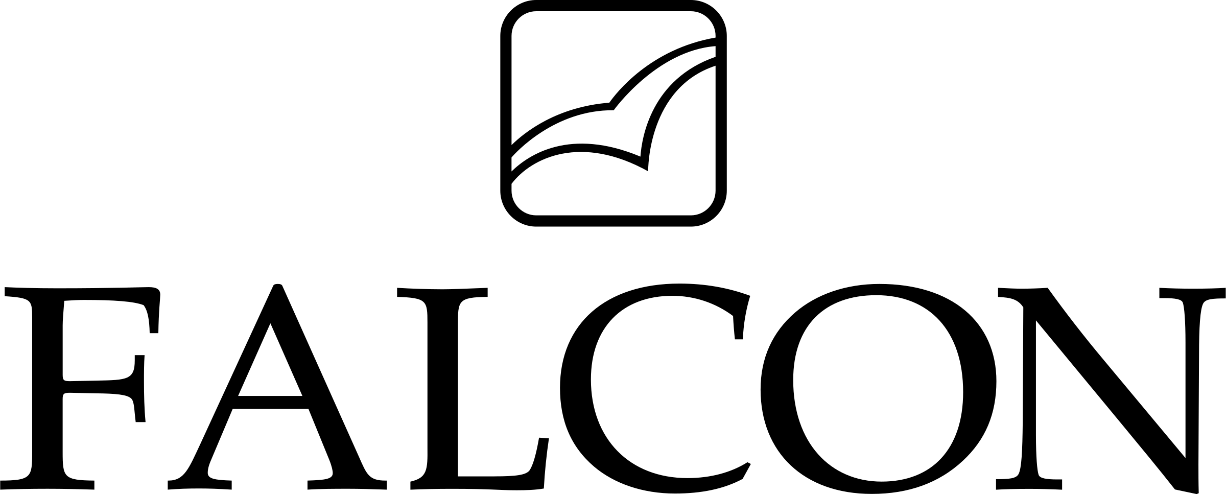 Falcon Logo Png Transparent - Samsung Gear Iconx Logo (2400x967), Png Download