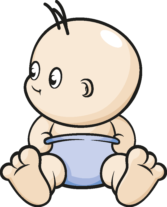 Cartoon Baby, Children, Kids - George Washington As A Baby Cartoon (706x874), Png Download