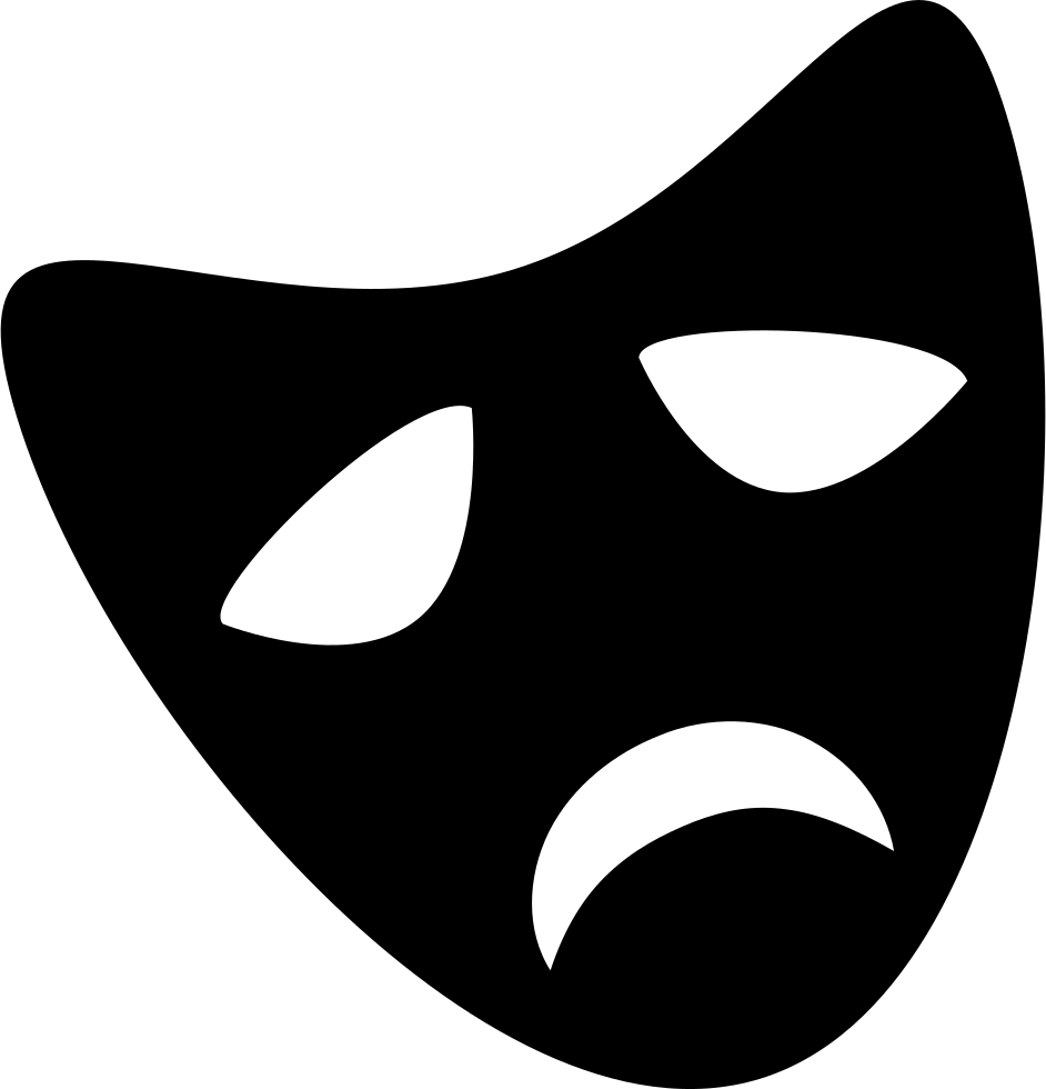 Theater Mask - - Mascara De Teatro Por Separado Png (942x980), Png Download