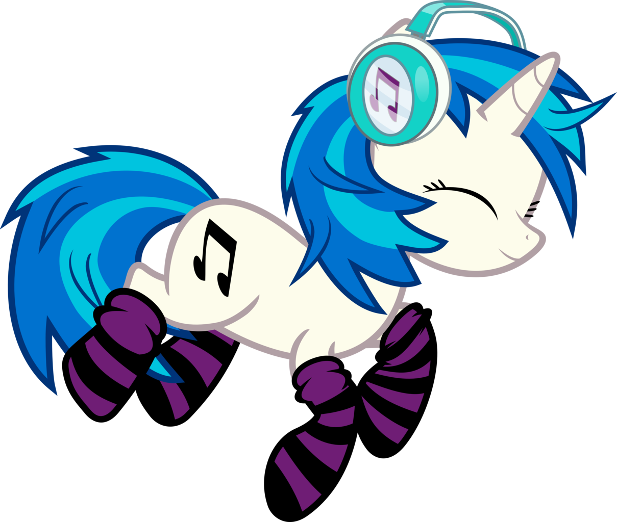 Uxyd, Clothes, Cute, Cutie Mark, Dj Pon-3, Eyes Closed, - Vinyl Scratch Socks (1209x1024), Png Download