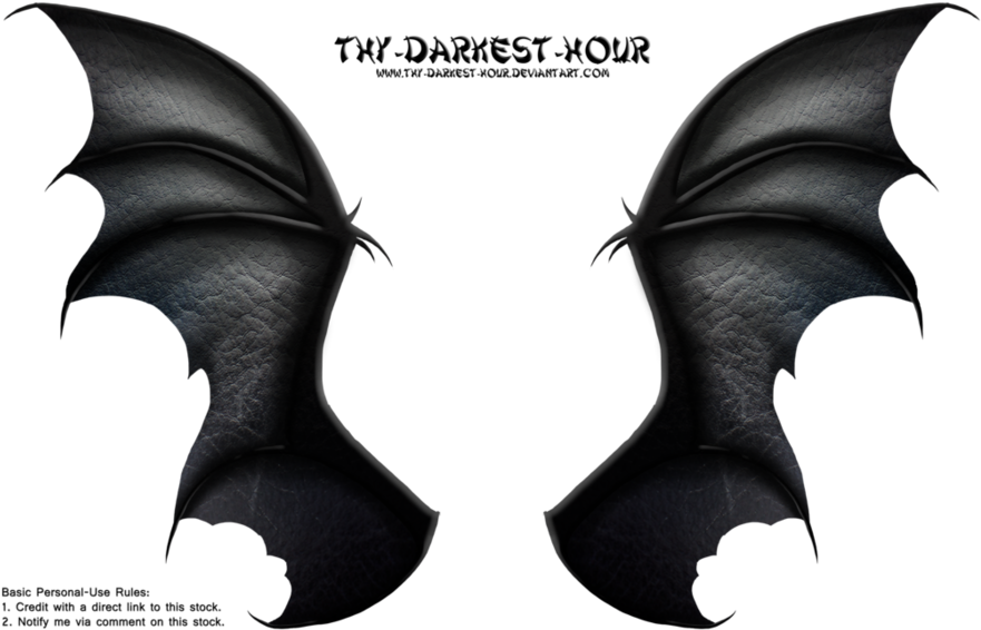 Dragon Wings Png Clipart Dragon Clip Art - Black Dragon Wings Png (900x583), Png Download