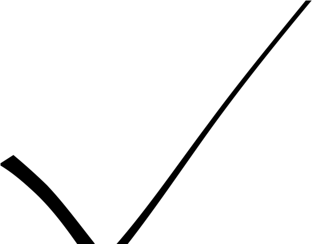 Black Check Mark - Clip Art (640x480), Png Download