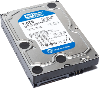 Western Digital Caviar - Western Digital Sata 3.5" Hard Drive, 1 Tb, 72000 Rpm (425x319), Png Download