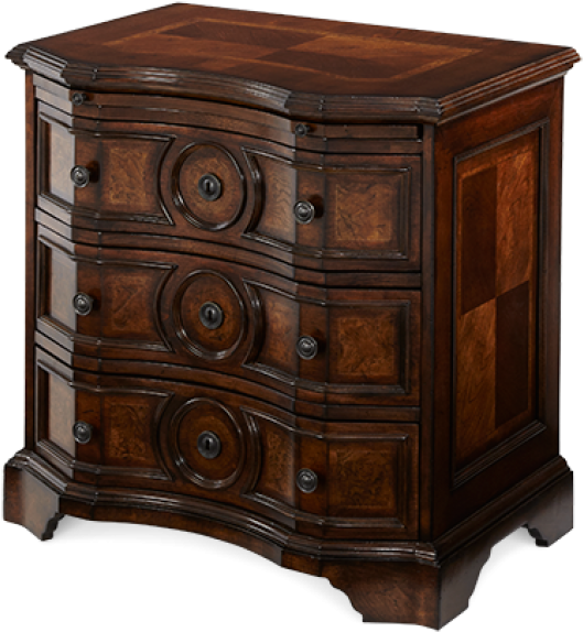 Bella Cera Nightstand By Aico - Aico Furniture - Bella Cera Nightstand - 38040-45 (850x860), Png Download