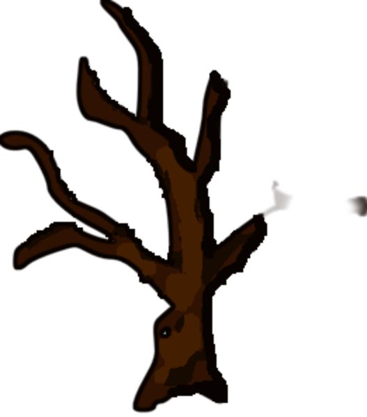 Dead Tree Clipart Small - Clip Art Dead Tree (527x600), Png Download