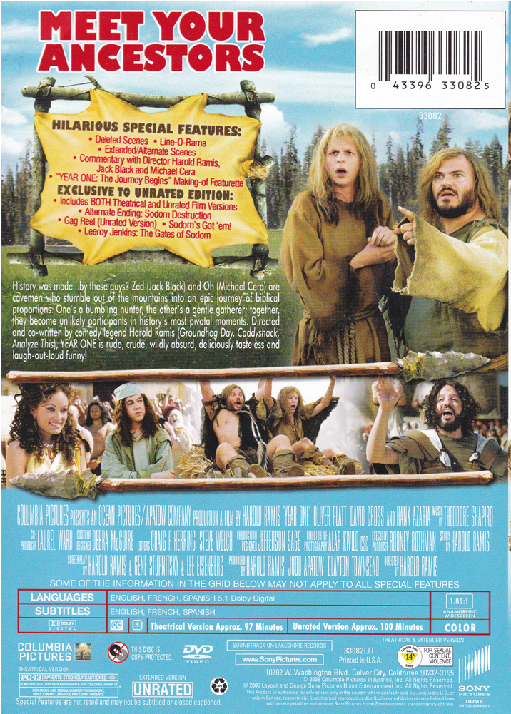 Year One - Year One Dvd Cover (1000x1000), Png Download