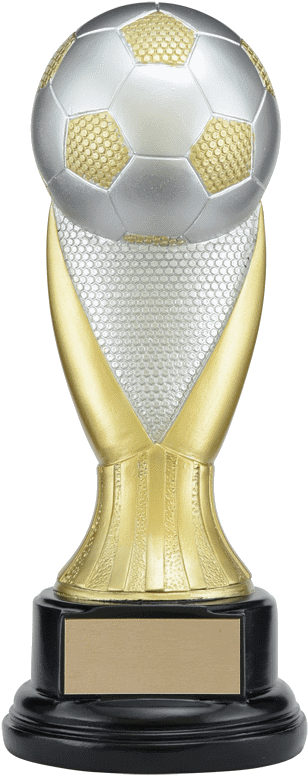 Vector Soccer Resin Trophy - Soccer Trophy (333x800), Png Download