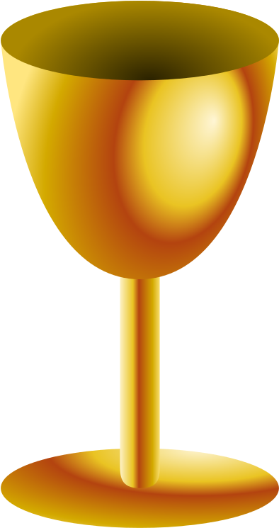 Golden Wine Glass Png (449x800), Png Download