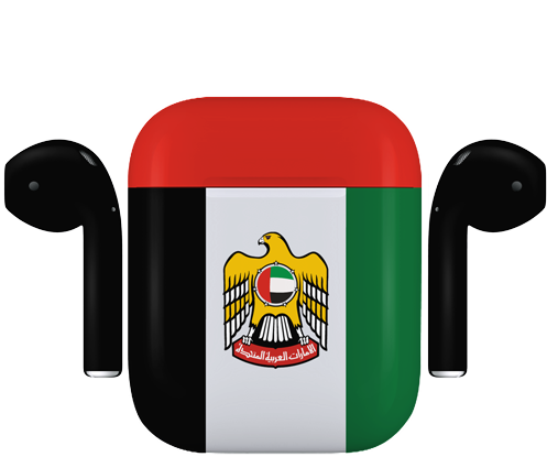 Added To Cart - United Arab Emirates Coat Of Arms Sticker (rectang (500x500), Png Download