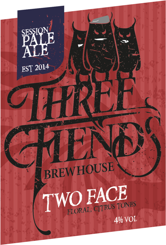 Two Face Session Pale Ale - India Pale Ale (701x1024), Png Download