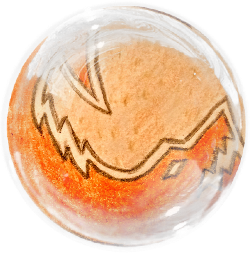 Alligator Sand Orb Orangeyellow Joyful - Sand (1024x1024), Png Download