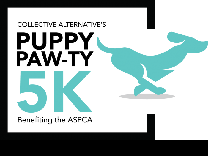 Collective Alternative's Puppy Paw-ty 5k - Graphic Design (700x525), Png Download