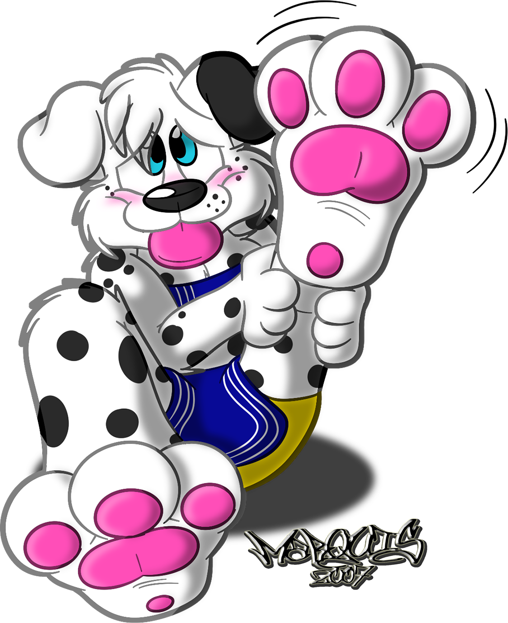 Shy Puppy Paw - Dog (1044x1280), Png Download
