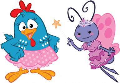 Resultado De Imagen Para Galinha Pintadinha Rosa - Galinha Pintadinha De Saia (384x384), Png Download