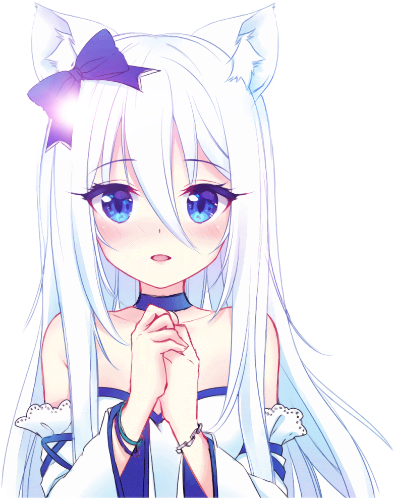 Report Abuse - Hinh Anime Cat Girl (783x987), Png Download