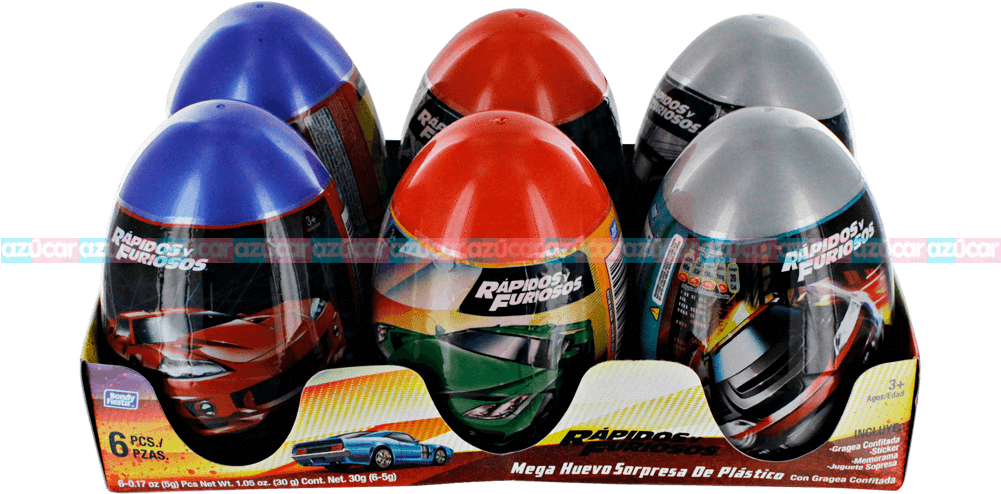 Mega Egg Surprise Candy Fast And Furios 6 Pack 8x6 - Fast & Furious 6 (480x480), Png Download