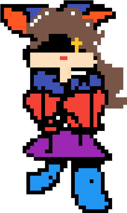Neko Girl Fell - Cartoon (1200x1200), Png Download